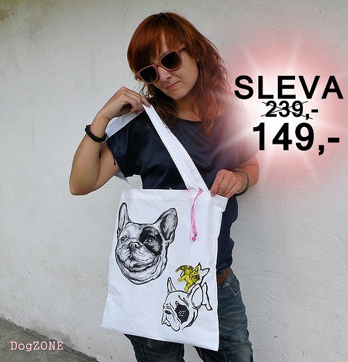 Frenchie... taška SLEVA — foto 1
