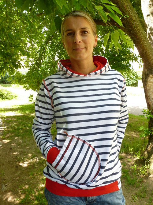 Námořnická mikina...teplá... — foto 1