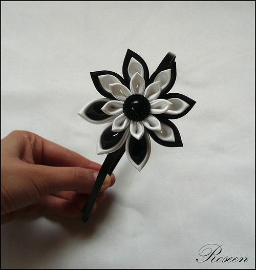 Black and white headband — foto 1