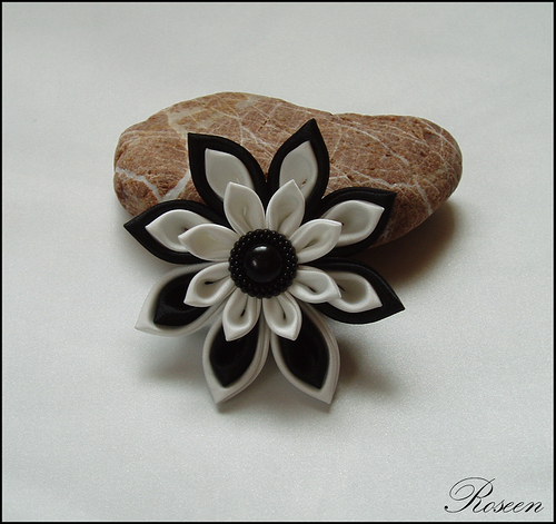 Black and white spona/brož — foto 1