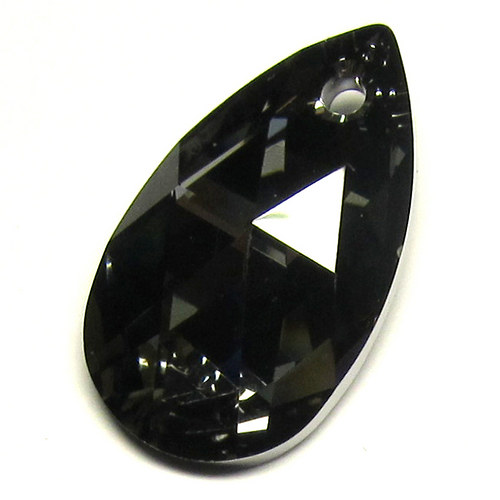 Swarovski slza - 28 mm - silvernight