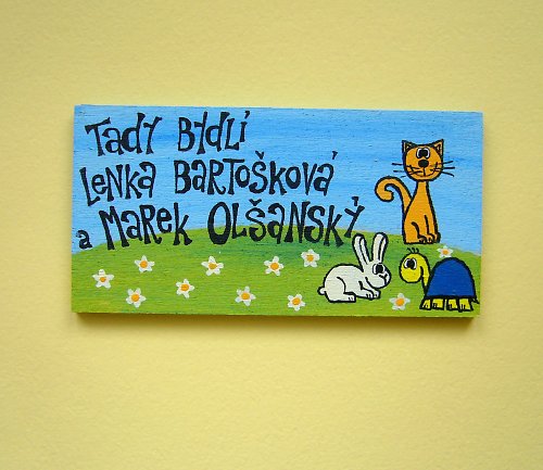 Cedulka na dveře NA PŘÁNÍ — foto 1