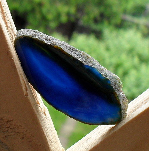 Achátový plátek 45x20x3mm — foto 1
