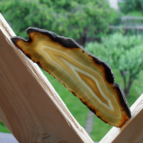 Achátový plátek 88x27x3mm — foto 1