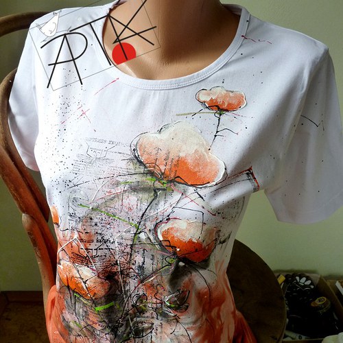Triko "kvĚty", L/XL — foto 1
