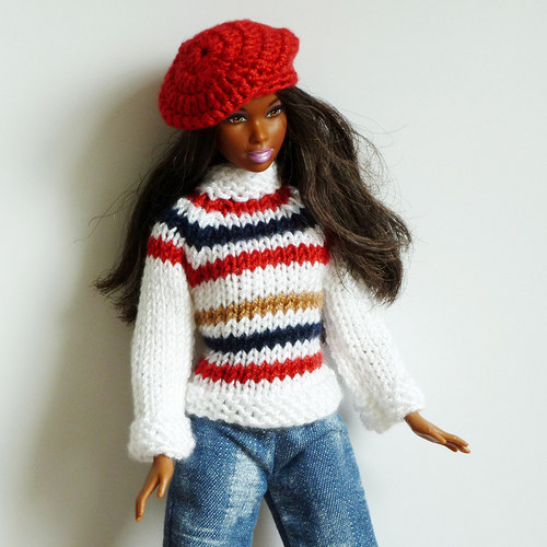 WHITE svetr pro Barbie — foto 1