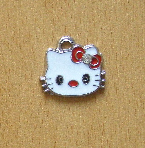 Přívěsek kočička Hello Kitty O 004 - obličej — foto 1