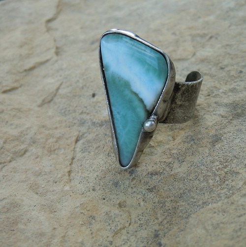 Letní obloha - prsten (larimar) — foto 1