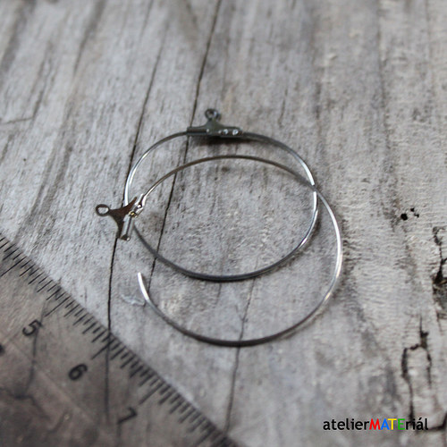 Kovová kolečka platina 3cm,2 ks — foto 1
