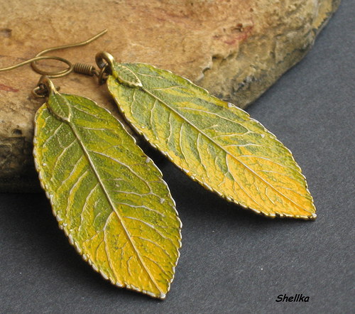 Náušnice ,,LEAFS,, — foto 1