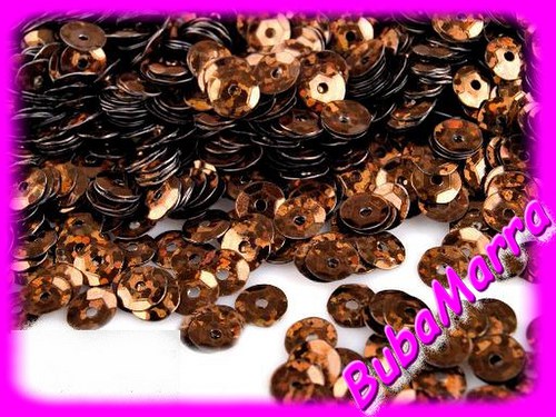 ~ FLITRY HNĚDÉ AB ~ lomené Ø 6mm 450ks ~ 5g