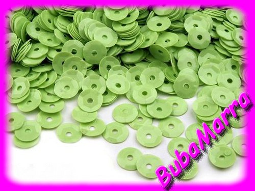~ FLITRY ZELENÉ ~ lomené Ø 6mm 450ks ~ 5g