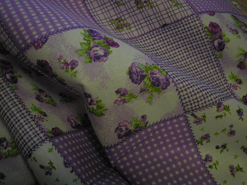 Látka - metráž - LILA PATCHWORK — foto 1