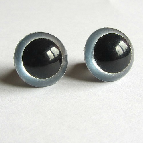 Bezpečnostní oči - šedá, 9 mm — foto 1