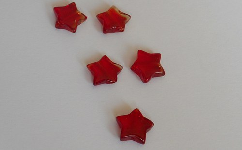 Skleněné hvězdičky - 10ks — foto 1