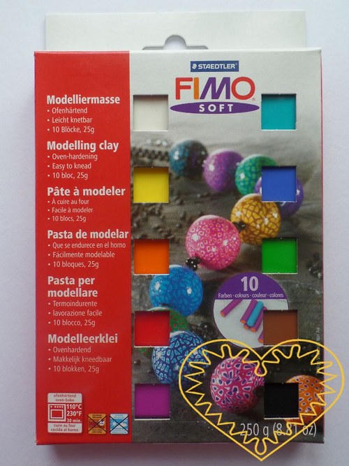 Fimo soft sada - 10 barev