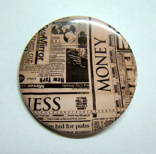 NEWSPAPER - placka - button - 44 mm