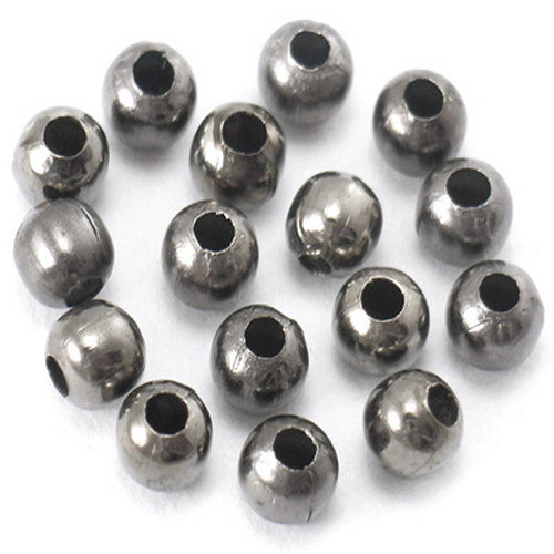 Kovový korálek/ gunmetal / 3,2mm / 5g cca 160ks