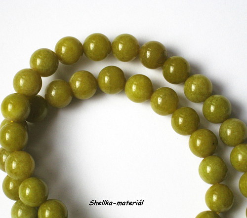 771.Jadeit/ 8mm/ 5 kusů — foto 1