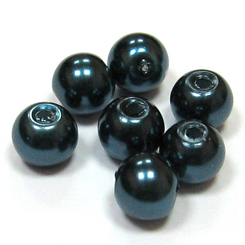 Perla vosková 6 mm - emerald - 10 ks