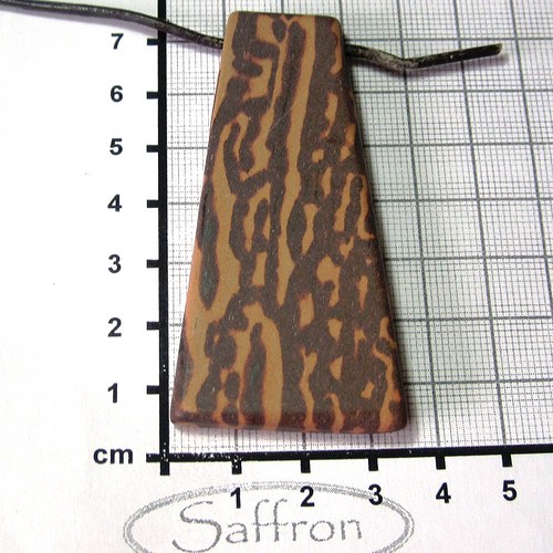 Zebra stone Austrálie, vrtaný velký č.5 — foto 1