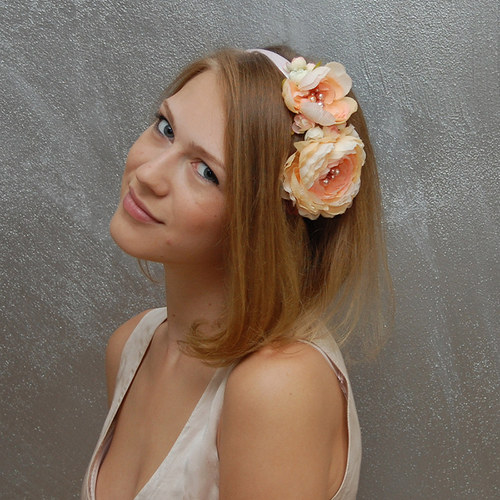 Růženková něžnost ... čelenka — foto 1