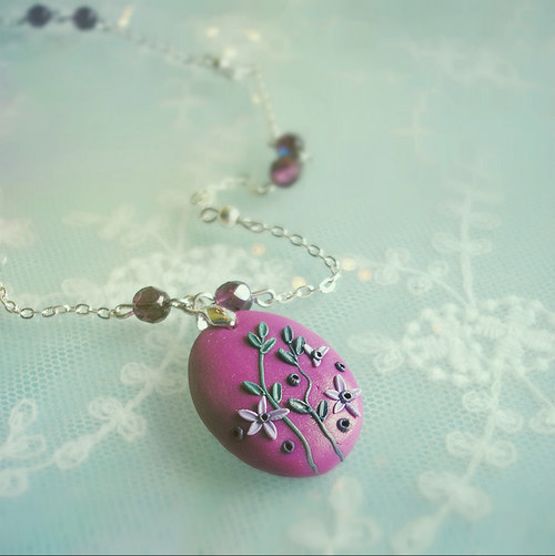 Medailon Flower Button - Myrtillus — foto 1