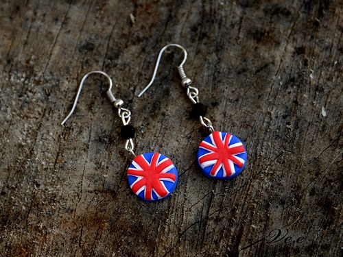 England ~ visací náušnice — foto 1