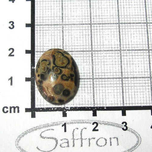 Leopardí jaspis, kabošonek 20x15mm č.4 — foto 1