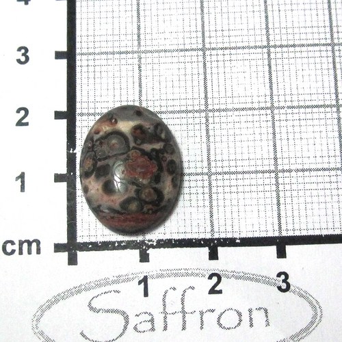 Leopardí jaspis, kabošonek 20x15mm č.5 — foto 1