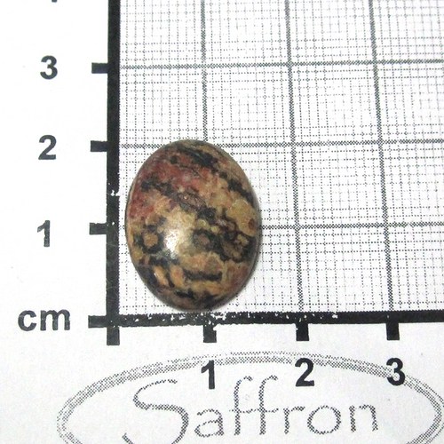 Leopardí jaspis, kabošonek 20x15mm č.6 — foto 1