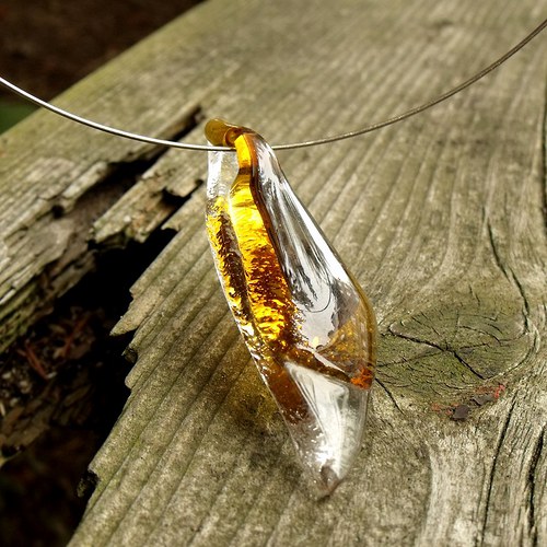 Skleněný šperk " HONEY" — foto 1