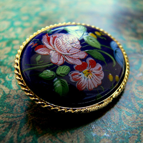 Porcelánová brož III. — foto 1