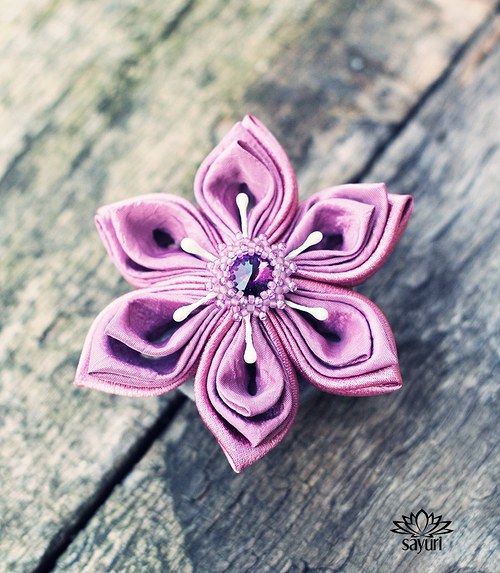 Kanzaši brož Rose — foto 1