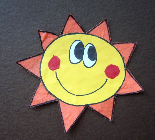 Scrapbook dekorace SLUNÍČKO — foto 1