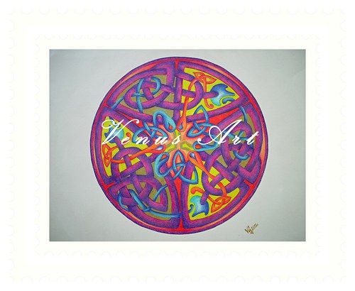 Keltská mandala-propletení hadi /menší/