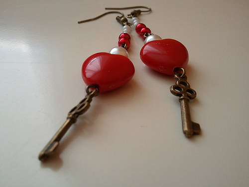 Naušnice-klíč k mému srdci — foto 1