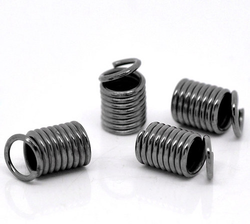 Koncovka na kůži/ gunmetal / 5x9mm/ 10ks