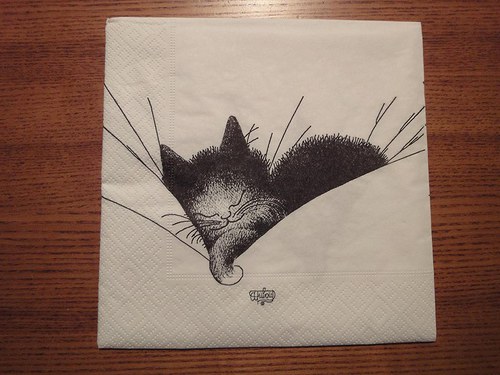 Ubrousek na decoupage - cat 4