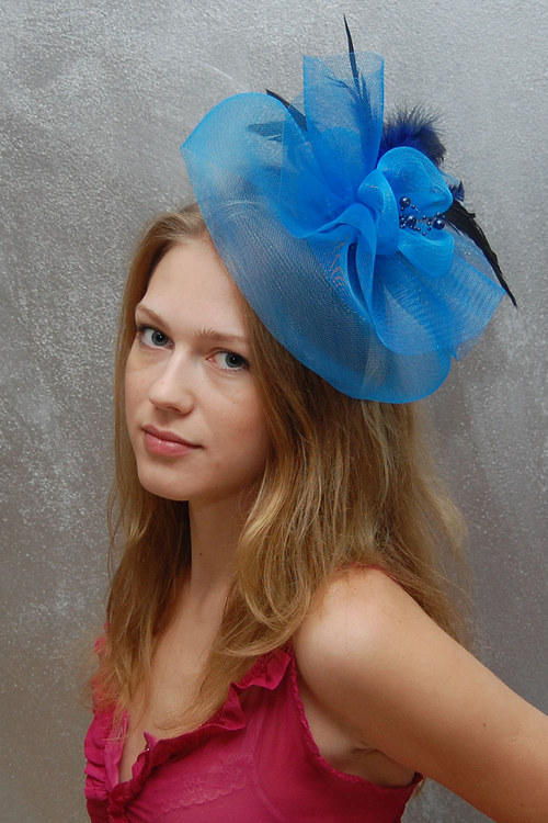 Blue dream ... klobouk či fascinator — foto 1