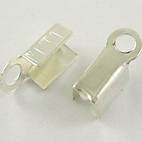 Koncovka plochá/ stříbro/ 3x6mm/ 20ks