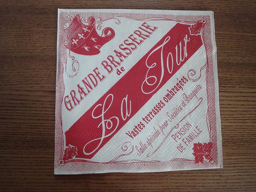 Ubrousek na decoupage - francouzská upoutávka