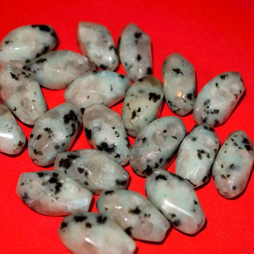 Kiwi Jaspis ovál čtyřhranný 21x11 mm