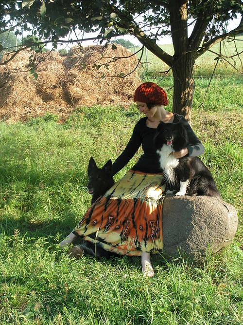 Letní batikovaná sukně — foto 1