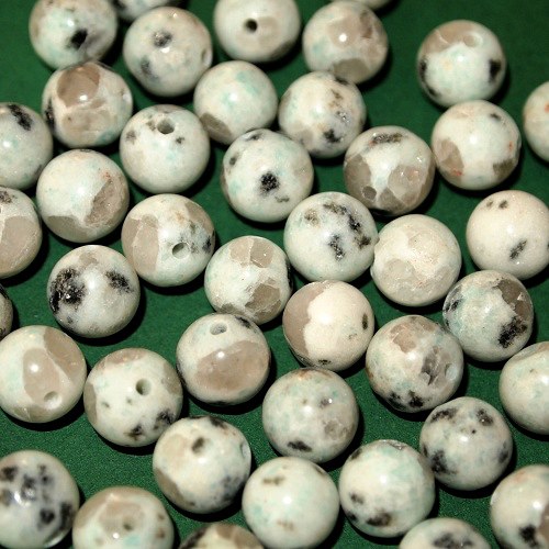 Kiwi Jaspis kulička 8 mm (cena za 4ks)