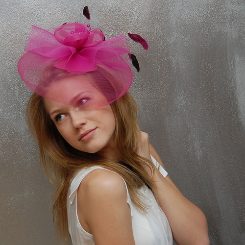 Hot Pink ... klobouk či fascinator — foto 1
