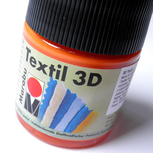 3D barva na textil - oranžová — foto 1