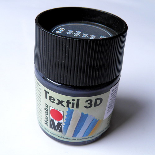 3D barva na textil - šedá — foto 1