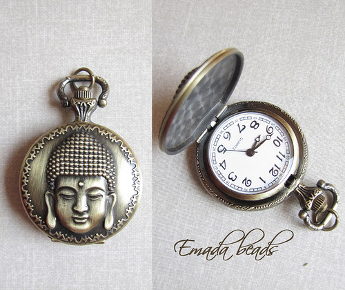 Hodiny Budha, průměr 3,9 cm — foto 1
