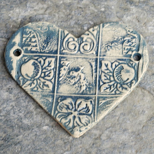 Vintage cedulka -velké srdce — foto 1